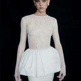 JUPE GALINA EN GOUTTES DE PERLES
