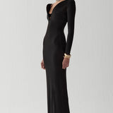 CEYLAN MAXI DRESS IN DARK SIDE