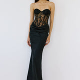 PAMELA MAXI IN OBSIDIENNE