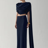 ZADA SKIRT IN HAN BLUE