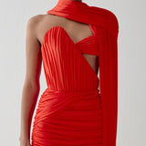 ETNA MIDI DRESS IN AMBERICA