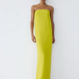 COAST MAXI DRESS IN ACID LIME