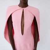 ADA MINI DRESS IN PINK OYSTER
