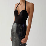 TOTEM BODYSUIT IN JET