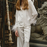 CHEMISE DE COSTUME LOUNGE EN BLANC MAT