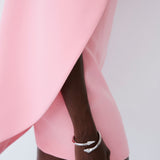 ADA MINI DRESS IN PINK OYSTER