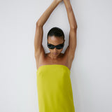 COAST MAXI DRESS IN ACID LIME