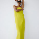 COAST MAXI DRESS IN ACID LIME
