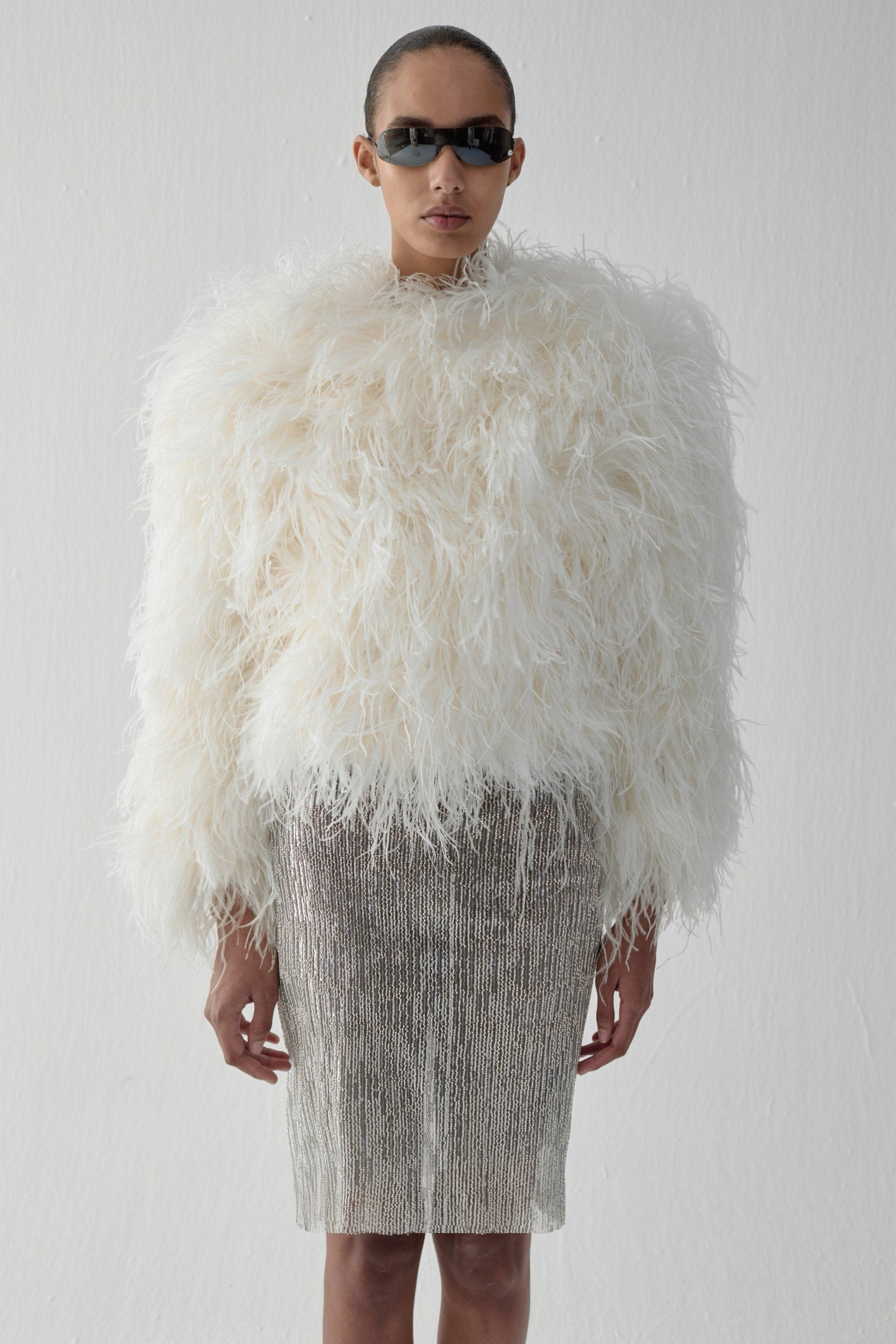 ZIZI TOP IN WHITE MUSTANG