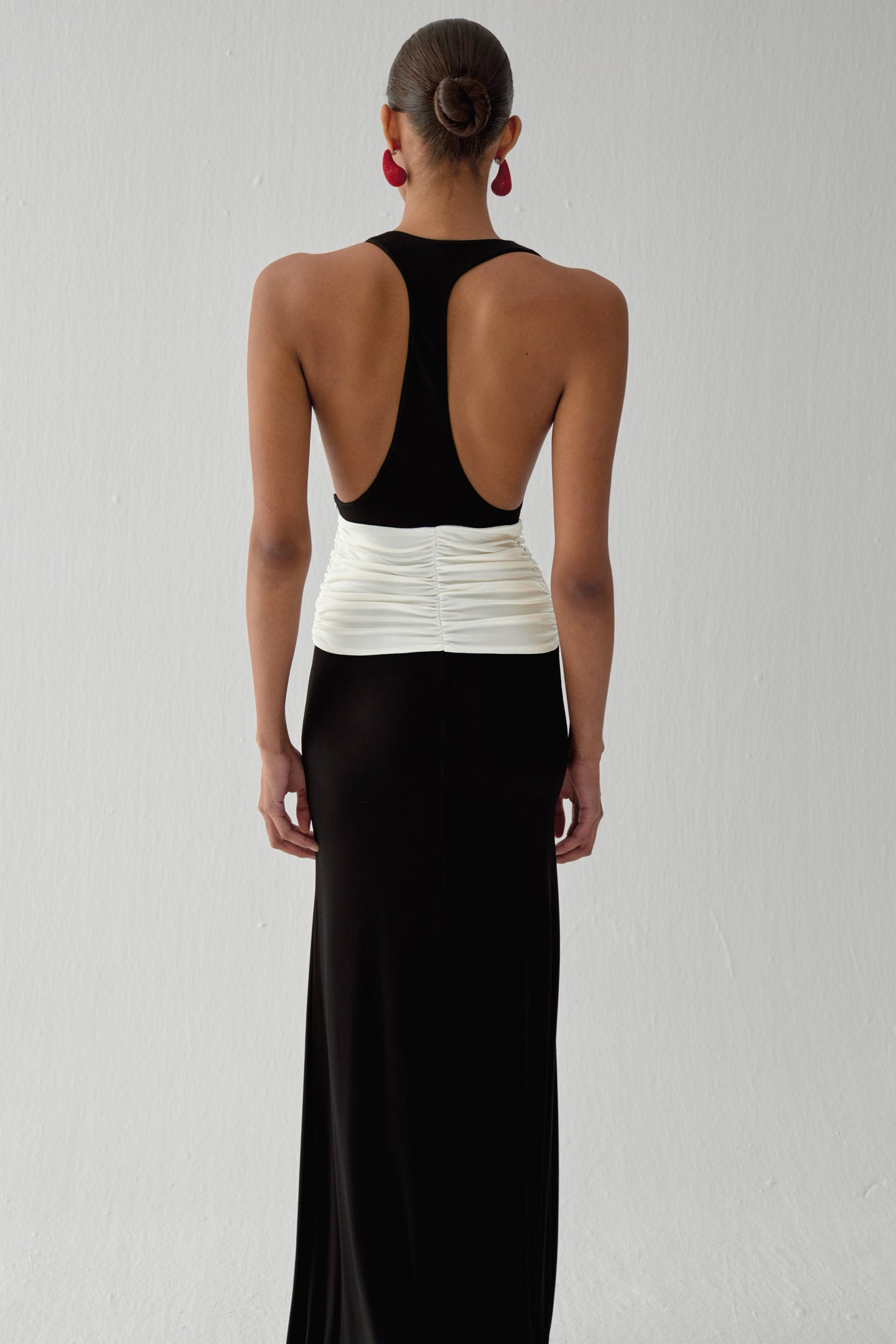 SIWA MAXI DRESS IN RAVEN