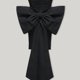 LINA DRESS IN BLACK OYSTER