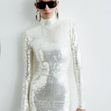 CATROUX DRESS IN MONT BLANC