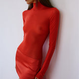 MEDEA MINI SKIRT IN REDLUXE