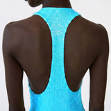 OLYMPIA IN ELECTRIC TURQUOISE